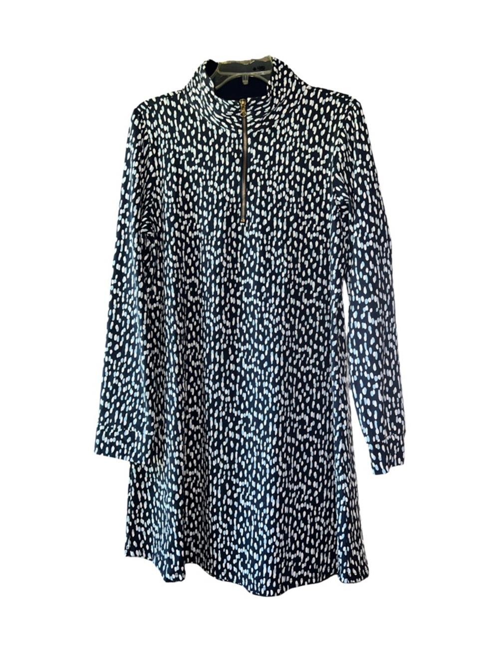 Duffield Lane Sawyer Long Sleeve Blue Rain Dress Size Medium